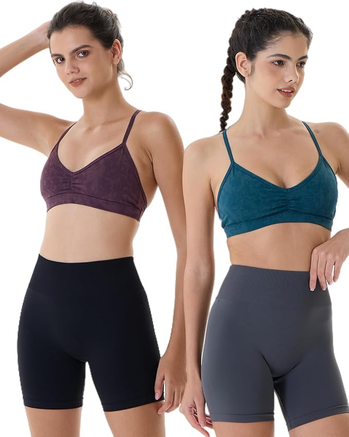 AUROLA Mercury Workout Sports Bras Women Athletic Removable Padded Backless Strapy Minimal Crop Top