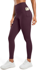CRZ YOGA Butterluxe Workout Leggings Pockets 28'' - High Waisted Gym Womens Yoga Pants Running Buttery Soft