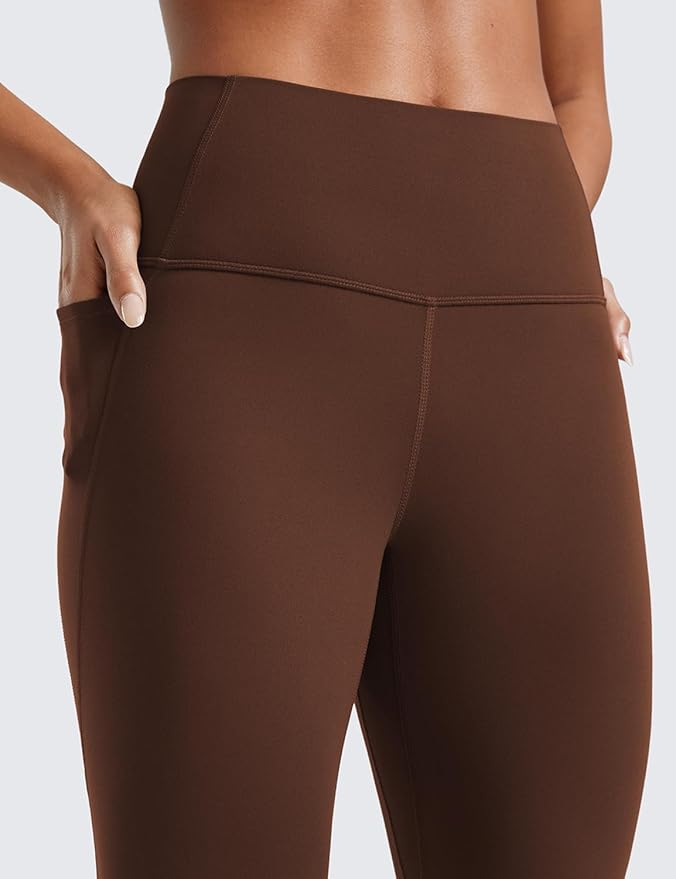 CRZ YOGA Butterluxe Workout Leggings Pockets 28'' - High Waisted Gym Womens Yoga Pants Running Buttery Soft