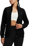 baleaf Women's Fleece Running Jackets Full Zip Warm Sweatshirts Jackets Winter Cold Weather Workout Athletic Sports Leisure