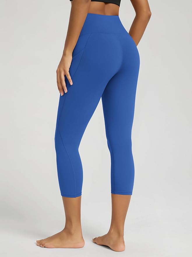 ODODOS Women's High Waisted Yoga Leggings with Pockets, Tummy Control Non See Through Workout Athletic Running Yoga Pants