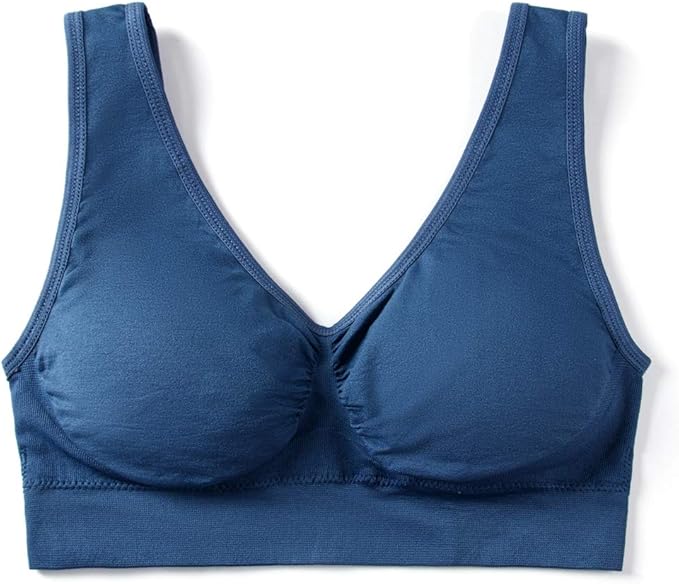 Vermilion Bird Women's 3 Pack Seamless Comfortable Sports Bra with Removable Pads