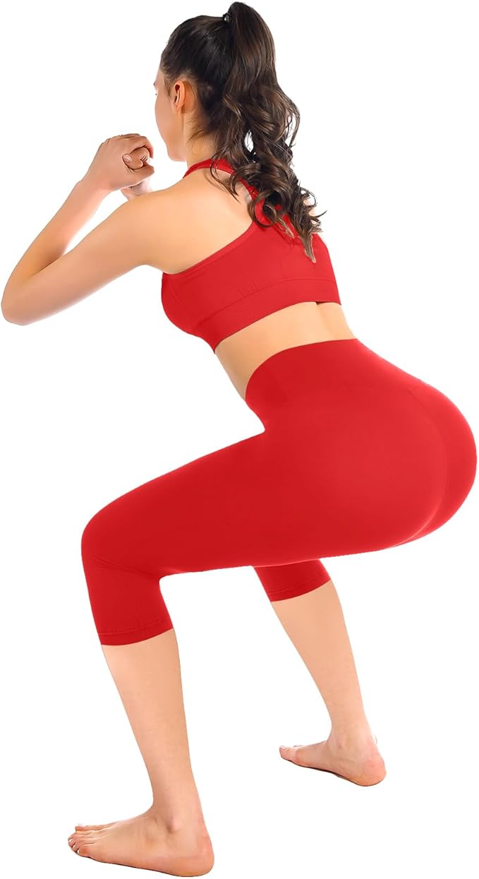 Leafigure High Waisted Leggings for Women- Soft No See-Through Yoga Pants for Gym Workout Running