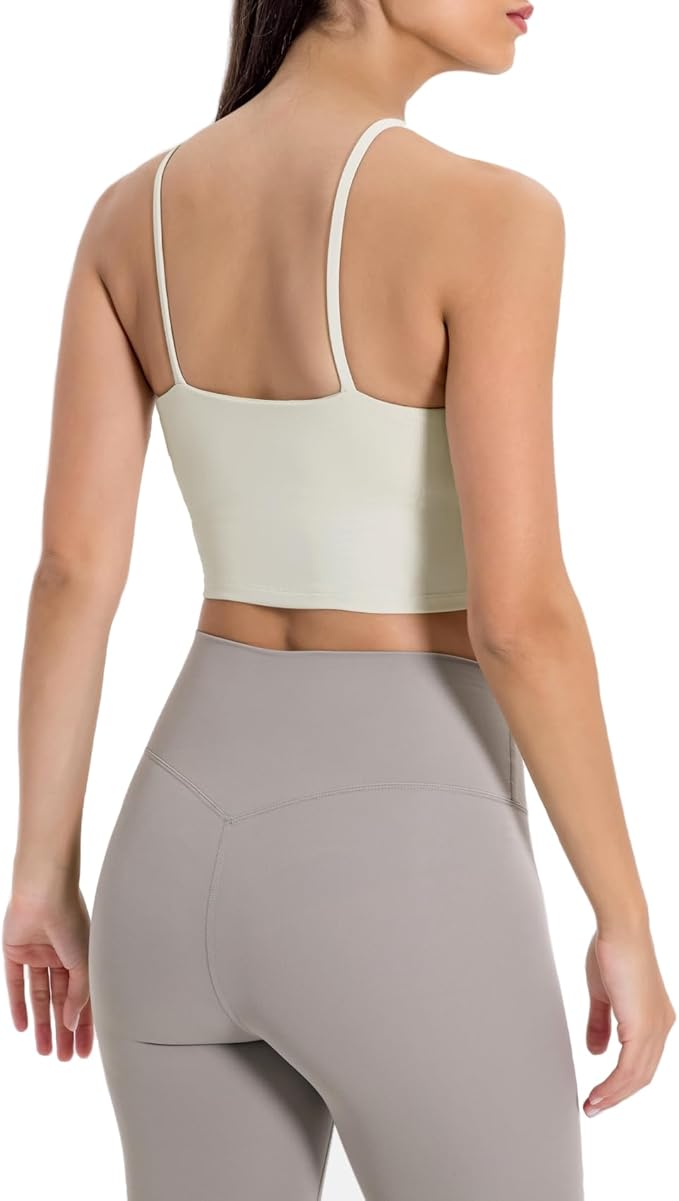 Lemedy Women Padded Sports Bra Fitness Workout Running Shirts Yoga Tank Top