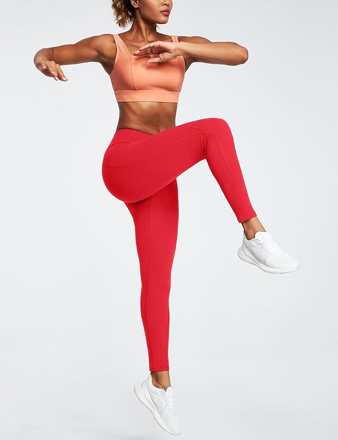Ewedoos Leggings with Pockets for Women High Waisted Athletic Workout Compression Leggings Tummy Control Yoga Pants Women