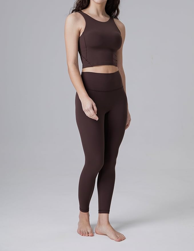 Colorfulkoala Dreamlux No Front Seam Leggings for Women 25"/28" Inseam, High Waisted Buttery Soft Yoga Pants