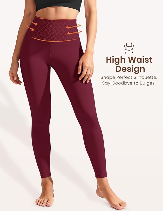 Laite Hebe Leggings for Women - High Waisted Full Length Buttery Soft Yoga Pants for Workout Athletic Daily
