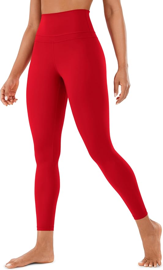 CRZ YOGA Naked Feeling Workout Leggings 25'' - High Waist Yoga Training Tight Womens Pants