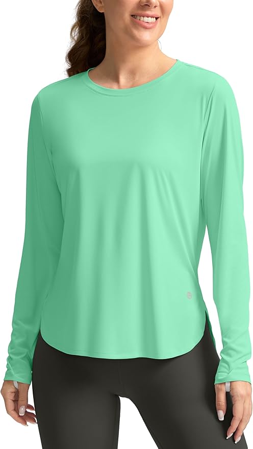 Women's Sun Shirts UPF 50+ Long Sleeve UV Protection Shirt Lightweight Quick Dry Workout Hiking Tops for Women