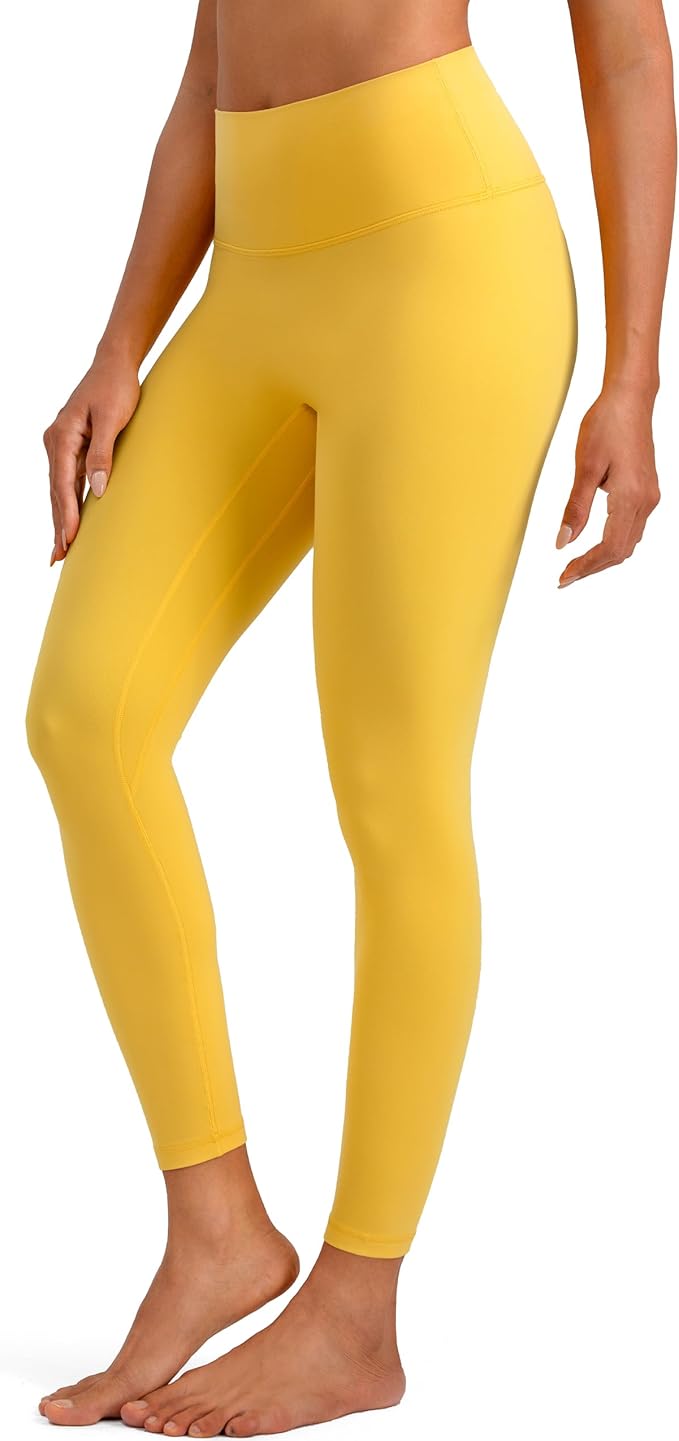 Colorfulkoala Dreamlux No Front Seam Leggings for Women 25"/28" Inseam, High Waisted Buttery Soft Yoga Pants
