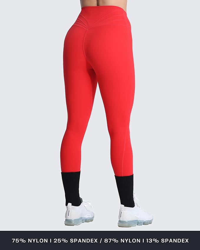 Aoxjox High Waisted Workout Leggings for Women Trinity Yoga Pants 26.5"