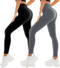 SINOPHANT High Waisted Leggings for Women - 2 Packs Buttery Soft Yoga Pants for Workout Athletic