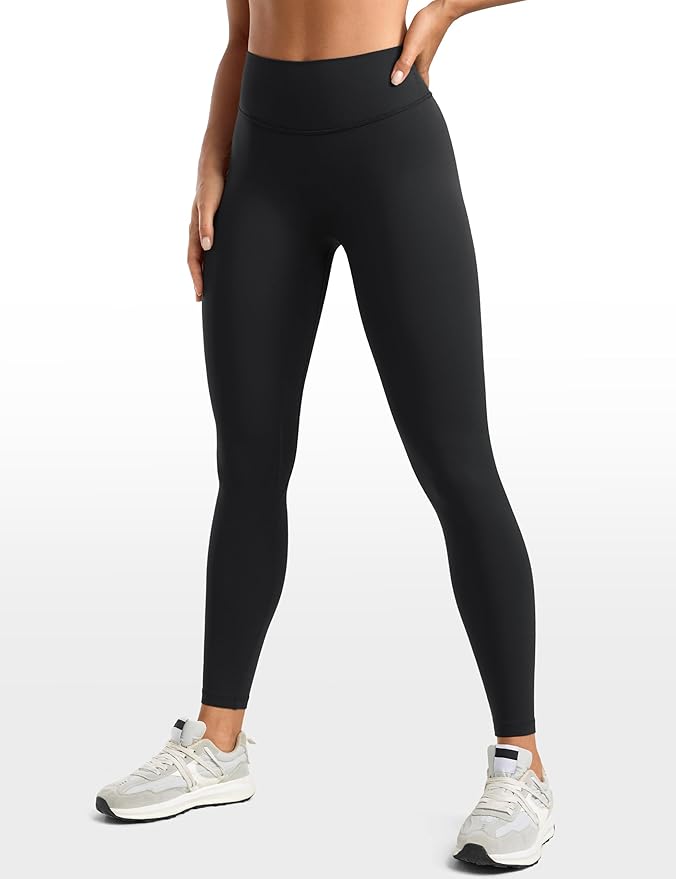 INGIA Womens High Waisted No Front Seam Lounge Yoga Legging 25" Workout Tummy Control Gym Yoga Pants