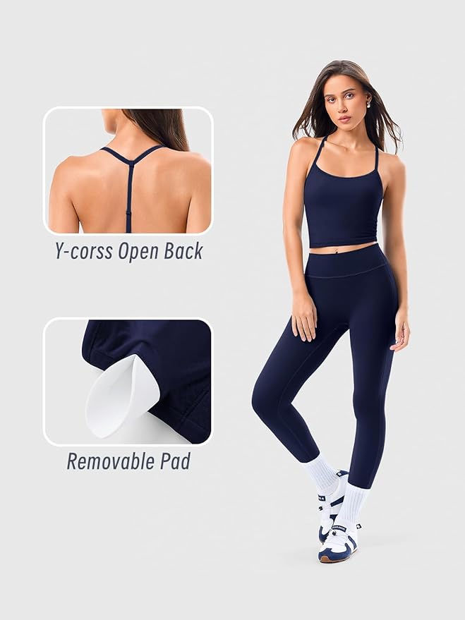 Matching Workout Sets for Women,Breathable Sport Bras & Seamless Leggings,2 Piece ActiveWear Outfits for Pilates/Gym/Athletic