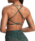 Aoxjox Women's Workout Sports Bras Fitness Trinity Ivy Low Impact Bra Yoga Crop Tank