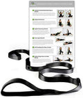 Gradient Fitness Stretching Strap for Physical Therapy, 12 Multi-Loop Stretch Strap 1" W x 8' L, Neoprene Handles, Physical Therapy Equipment, Yoga Straps for Stretching, Leg Stretcher.