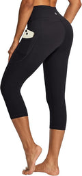 IUGA High Waisted Yoga Pants for Women with Pockets Capri Leggings for Women Workout Leggings for Women Yoga Capris