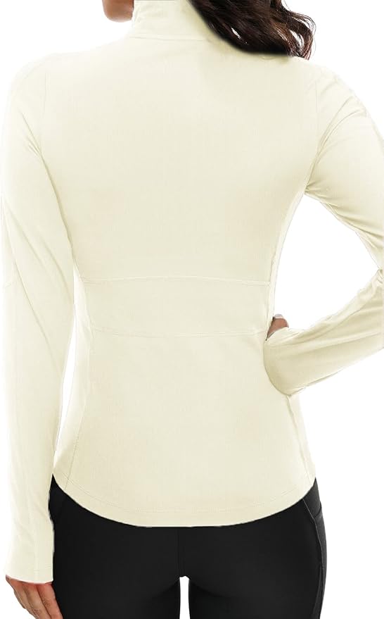 VUTRU Women's Workout Yoga Jacket Full Zip Running Athletic Track Jacket