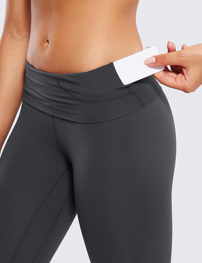 CRZ YOGA Butterluxe Super High Waist Leggings 25"- Buttery Soft Womens Yoga Pants Workout Over Belly
