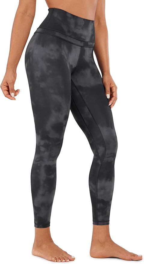CRZ YOGA Naked Feeling Workout Leggings 25'' - High Waist Yoga Training Tight Womens Pants