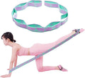 9 Loops Elastic Yoga Strap - Adjustable Stretching Band for Physical Therapy, Dance, Pilates & Gymnastics, Multi-Loop Exercise Band for Flexibility, Home Workout
