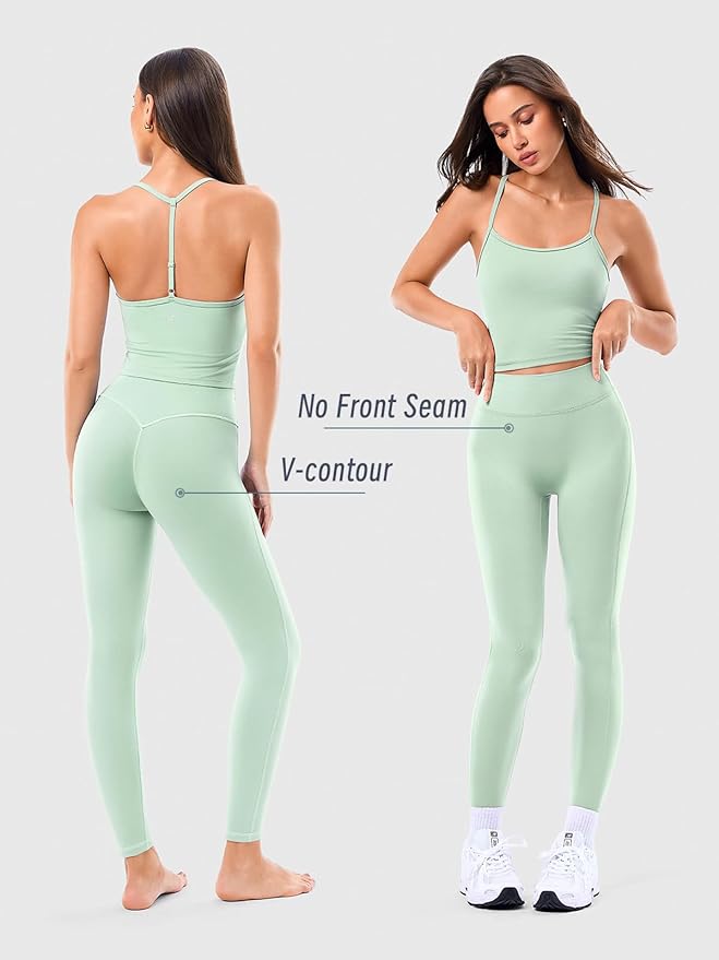Matching Workout Sets for Women,Breathable Sport Bras & Seamless Leggings,2 Piece ActiveWear Outfits for Pilates/Gym/Athletic