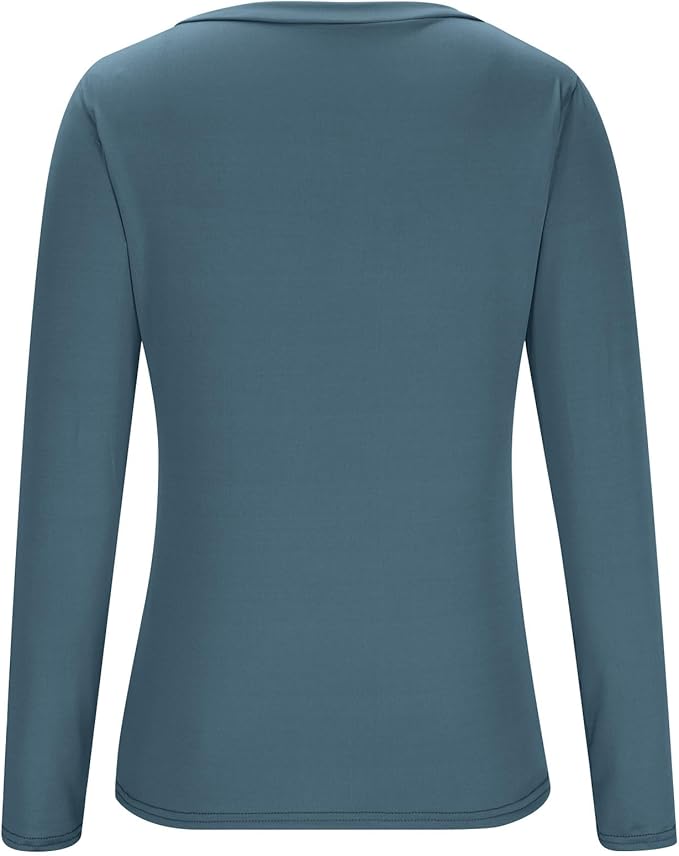 Yoga Tops for Women Long Sleeve Compression Going Out Tops Workout Sets Gym Shirts Cute Cropped V Neck Dance Outfits