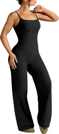 OMKAGI Workout Sets for Women Padded Tank Tops Matching Straight Leg Yoga Outfits