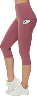 Dragon Fit High Waist Yoga Leggings with 3 Pockets,Tummy Control Workout Running 4 Way Stretch Yoga Pants