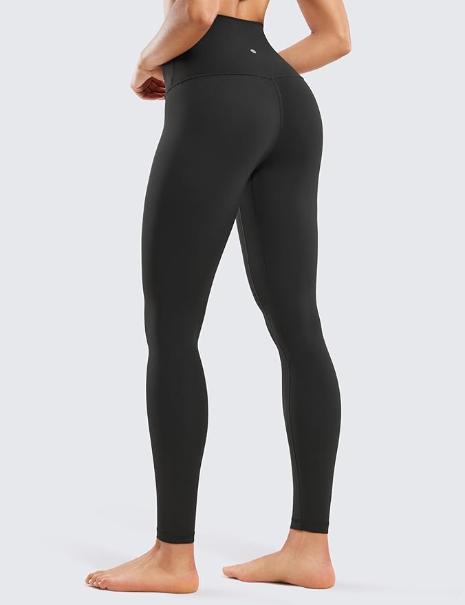 CRZ YOGA Women's Hugged Feeling Compression Leggings - Thick High Waisted Workout Leggings 25"