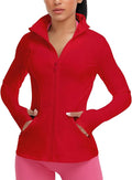 VUTRU Women's Workout Yoga Jacket Full Zip Running Athletic Track Jacket