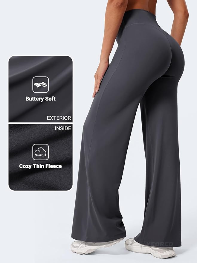 YEOREO Workout Leggings Womens No Front Seam Straight Leggings 29"/ 31.5"/ 33"/ 35" High Waist Buttery Eddiy Gym Yoga Pants