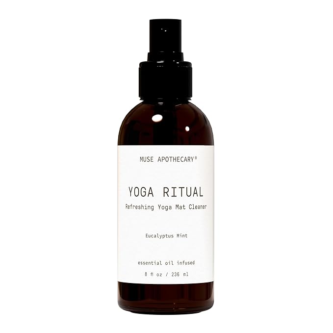 Muse Apothecary Yoga Ritual - Aromatic and Refreshing Yoga Mat Cleaner, 8 oz, Infused with Essential Oils - Eucalyptus Mint