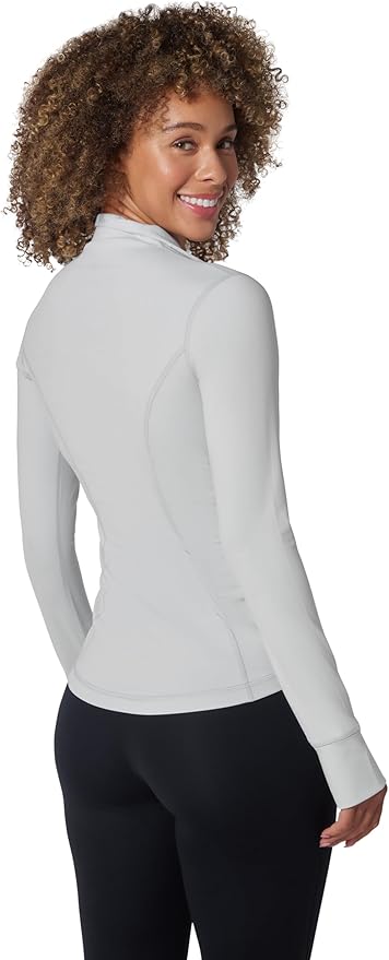 Yogalicious Womens Ultra Soft Lightweight Full Zip Yoga Jacket with Pockets