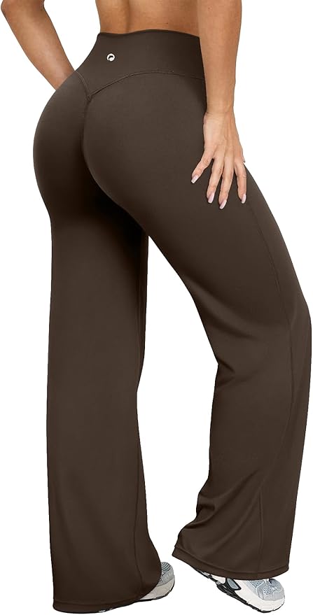 OQQ Yoga Pants Women High Waist Stretch Casual Soft Straight Leg Bottoms