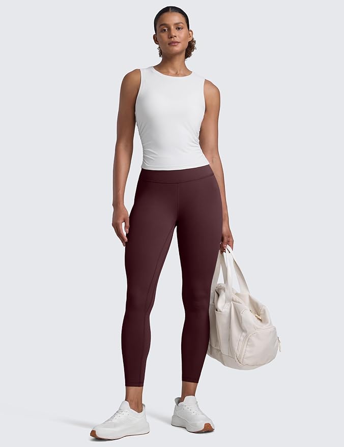 CRZ YOGA Butterlift Workout Leggings 25" - High Waisted Pilates Gym Athletic Womens Yoga Pants Buttery Soft