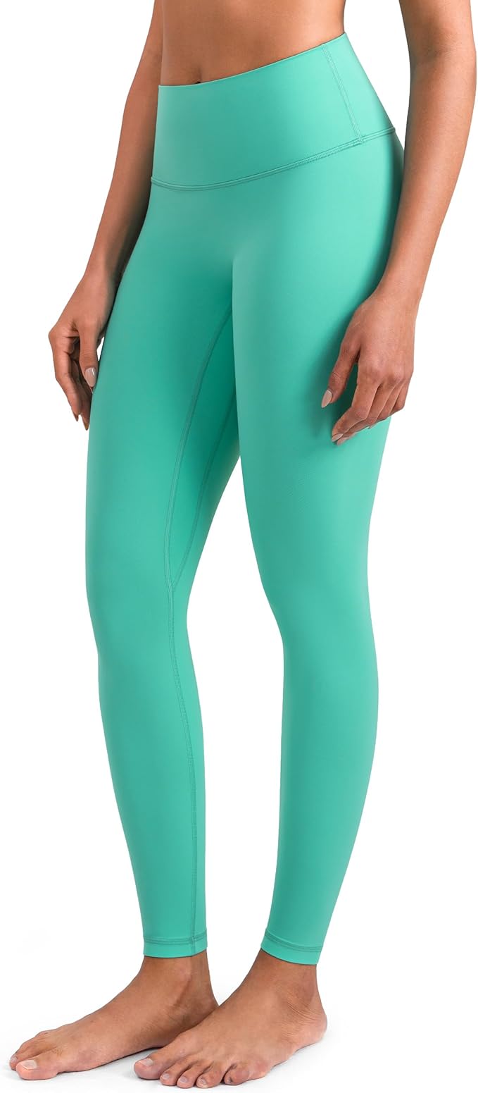 Colorfulkoala Dreamlux No Front Seam Leggings for Women 25"/28" Inseam, High Waisted Buttery Soft Yoga Pants