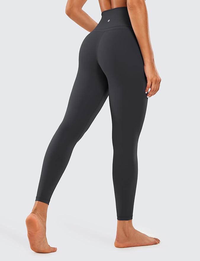 CRZ YOGA Naked Feeling Workout Leggings 25'' - High Waist Yoga Training Tight Womens Pants
