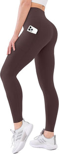 High Waisted Leggings with Pockets for Women Buttery Soft Full Length Capri Workout Yoga Pants
