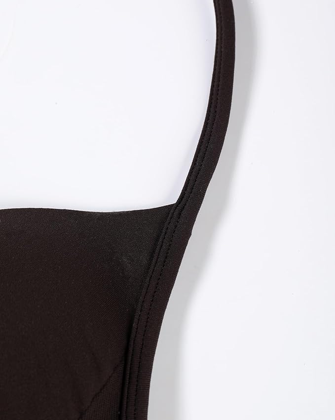 AUROLA Influence Strappy Bra Sports Bras for Women, Backless Padded Impact Strappy Bra Workout Gym Yoga with Removable Cups
