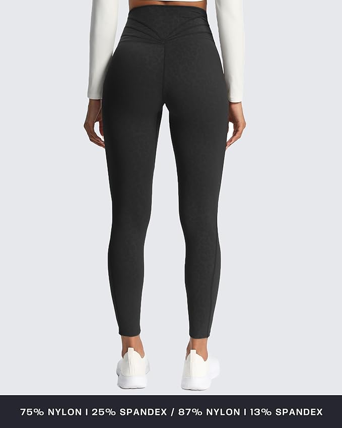 Aoxjox High Waisted Workout Leggings for Women Trinity Yoga Pants 26.5"