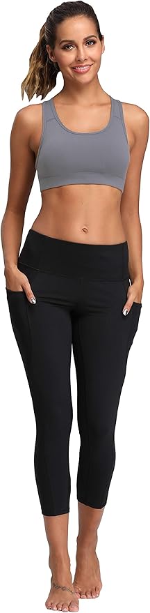 Oalka Women's Racerback Sports Fitness Support Workout Running Bras