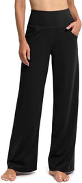 Promover Wide Leg Pants Woman Yoga Pants with Pockets Stretch Loose Casual Lounge Sweatpants Petite/Regular/Tall