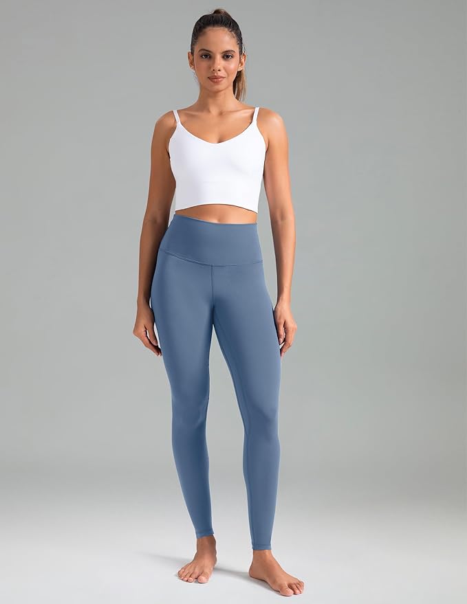 Colorfulkoala Women's High Waisted Tummy Control Workout Leggings 7/8 Length Ultra Soft Yoga Pants 25"