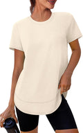 XIEERDUO Womens Workout Tops Short Sleeve Shirts Quick Dry Outfits for Hiking Running S-3XL