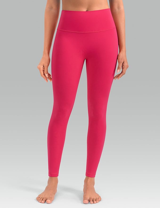 Colorfulkoala Dreamlux No Front Seam Leggings for Women 25"/28" Inseam, High Waisted Buttery Soft Yoga Pants