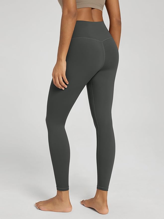 ODODOS Women's Cross Waist Yoga Leggings with Inner Pocket, 23"/25"/28" Gathered Crossover Workout Yoga Pants