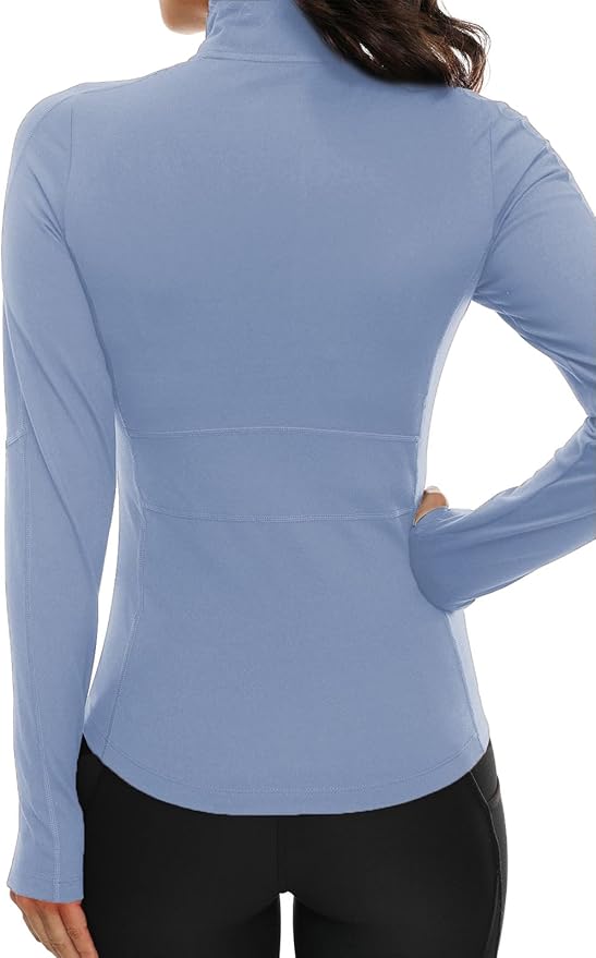 VUTRU Women's Workout Yoga Jacket Full Zip Running Athletic Track Jacket