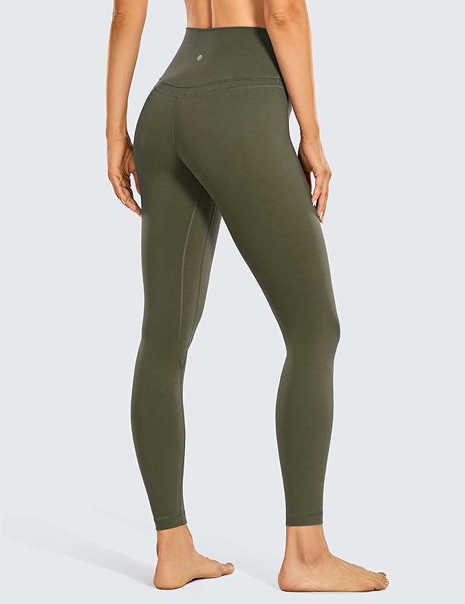 CRZ YOGA Women's Hugged Feeling Compression Leggings - Thick High Waisted Workout Leggings 25"