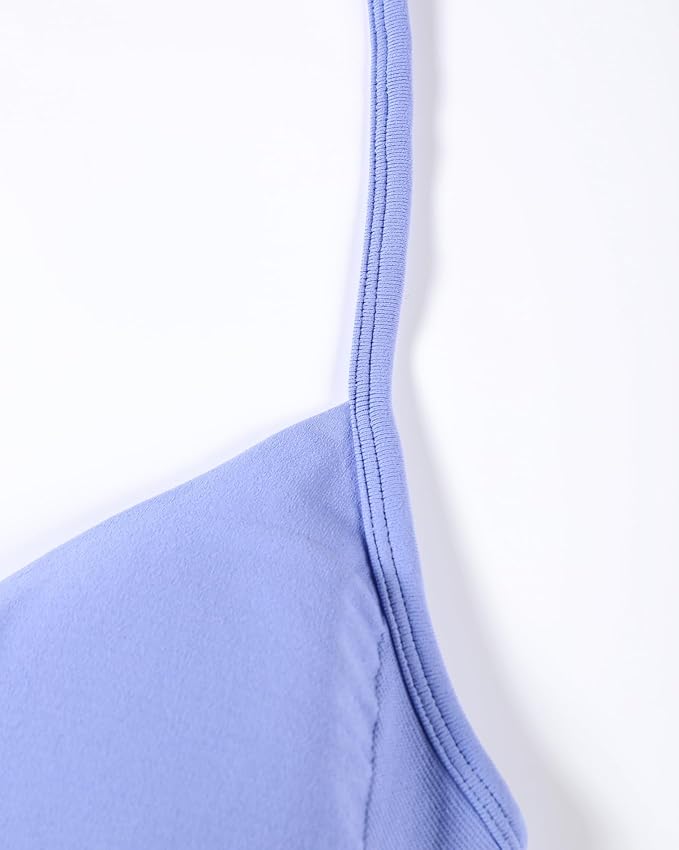 AUROLA Influence Strappy Bra Sports Bras for Women, Backless Padded Impact Strappy Bra Workout Gym Yoga with Removable Cups